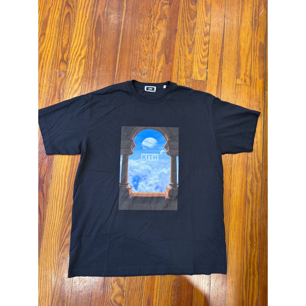 Kith Mens Black Archway Graphic Box Logo Short Sleeve T-Shirt Size L